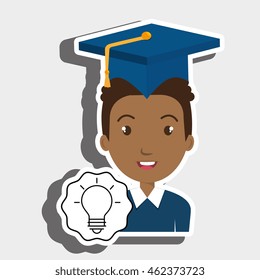 student graduation cap vector illustration eps 10