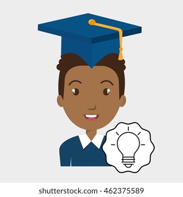 student graduation cap vector illustration eps 10