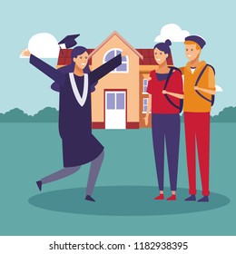 Student graduation cartoons