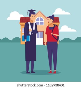 Student graduation cartoons