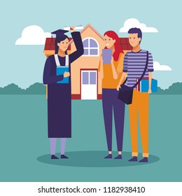 Student graduation cartoons