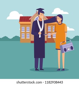 Student graduation cartoons