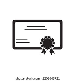 student graduation certificate icon vector