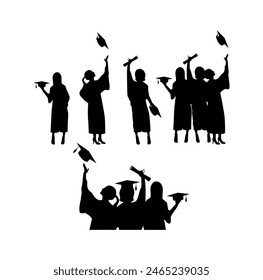 Student Graduation Design Illustration vector eps format , suitable for your design needs, logo, illustration, animation, etc.
