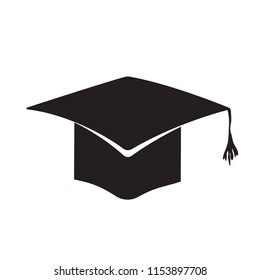 Student graduation hat icon