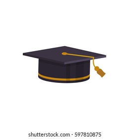Student graduation hat icon vector illustration graphic design