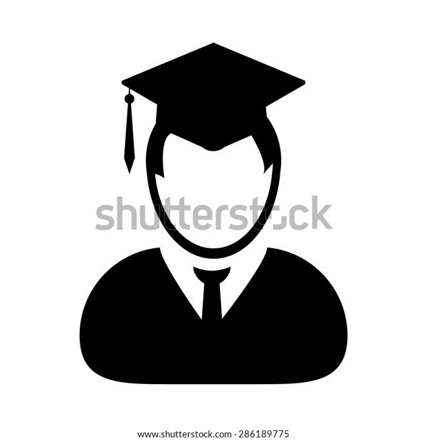 Student Graduation Icon Vector Stock Vector (Royalty Free) 286189775