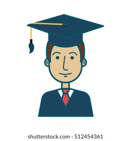 student graduation uniform icon