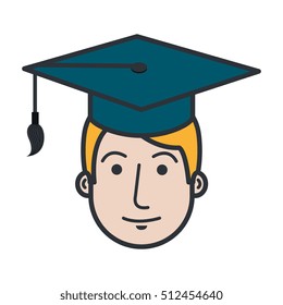 student graduation uniform icon