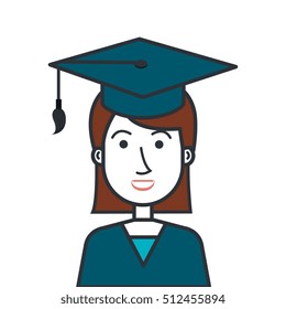 student graduation uniform icon