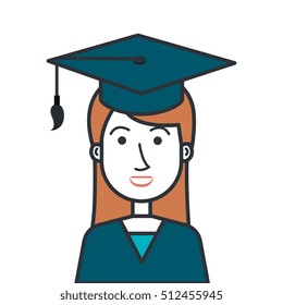student graduation uniform icon