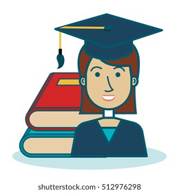 student graduation uniform icon