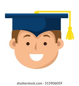 student graduation uniform icon