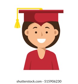 student graduation uniform icon