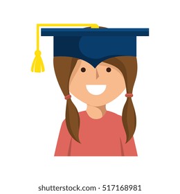 student graduation uniform icon