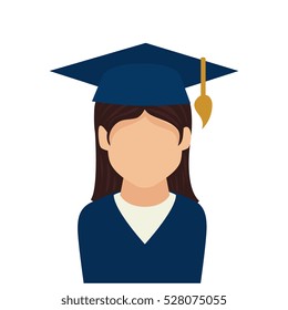 student graduation uniform icon