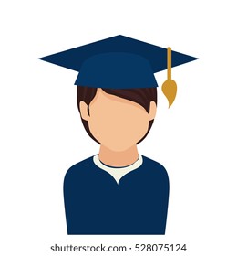 student graduation uniform icon