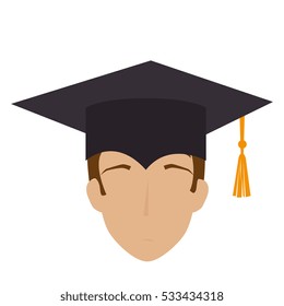 student graduation uniform icon