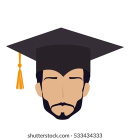 student graduation uniform icon