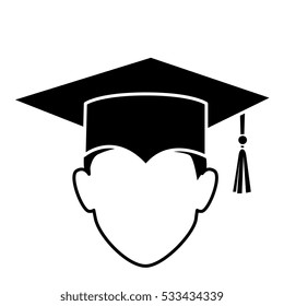 student graduation uniform icon