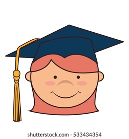 student graduation uniform icon