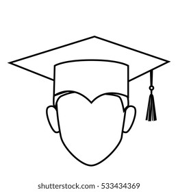 student graduation uniform icon