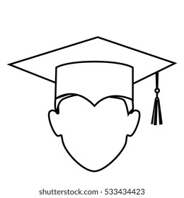 student graduation uniform icon