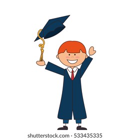 student graduation uniform icon