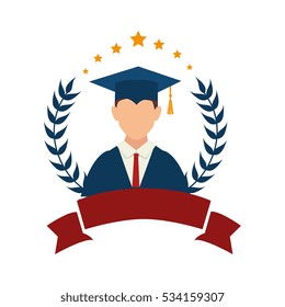 student graduation uniform icon