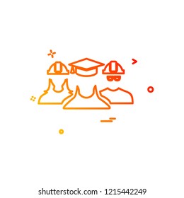 student group icon design vector