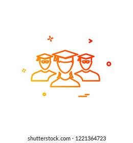 student group icon design vector