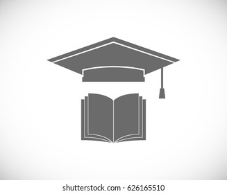 student hat with book icon