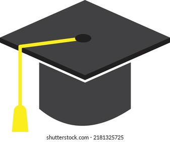 Student Hat Cap Degree Completed Icon Stock Vector (Royalty Free ...