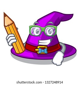 Student with hat in the character closet