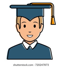 student with hat graduation avatar
