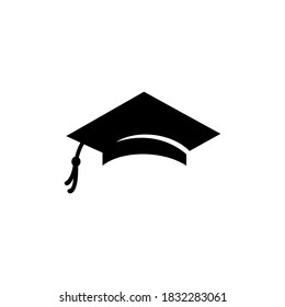 Student hat logo symbol vector design