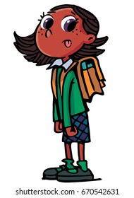 student with a heavy bag