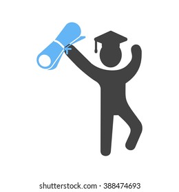 Student Holding Degree