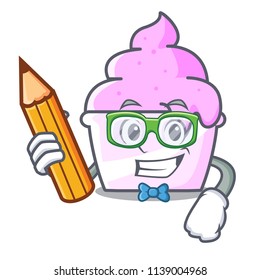 Student ice cream paper cup character cartoon