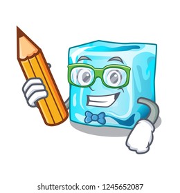 Student ice cubes wiht mascot on above
