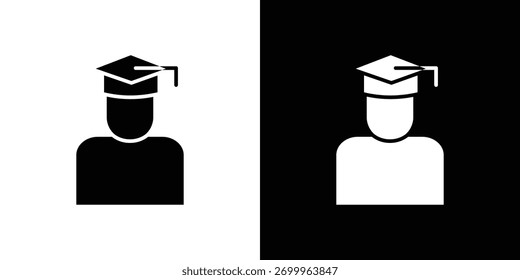 Elemento de desenho do conceito do ícone do estudante. ícones dos pictogramas.