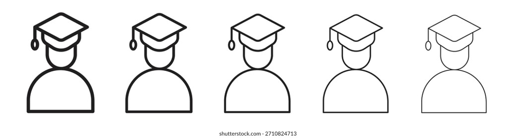 Student icon design, logo, app, UI. Vector illustration, EPS