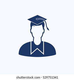 Student icon design,clean vector