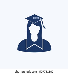 Student icon design,clean vector
