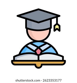 Student Icon Element for Design