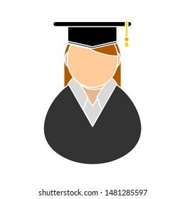 student icon. flat illustration of student vector icon. student sign symbol