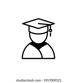 Student icon,  graduate icon design