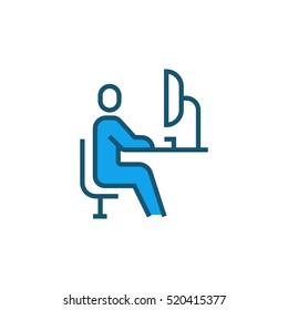 Student icon illustration vector sign symbol