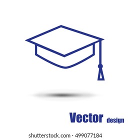 Student icon  isolated on a white background