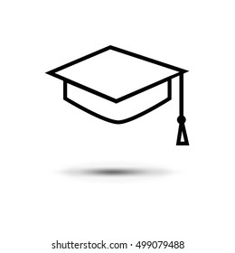 Student icon  isolated on a white background